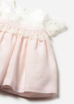 Mayoral Tulip Rose Dress with Lace Trim and Pants | Casa Childrenswear
