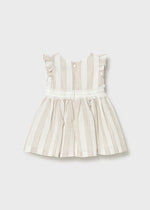 Mayoral Hazelnut Striped Dress | Casa Childrenswear