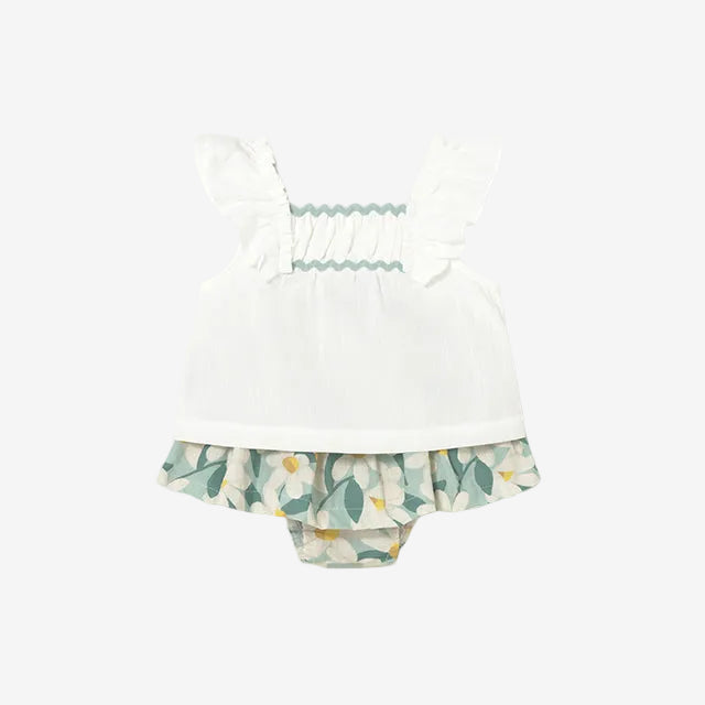 Mayoral Blue Print Skirt Set | Casa Childrenswear