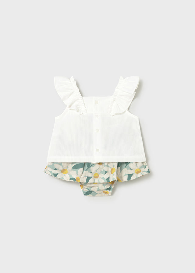 Mayoral Blue Print Skirt Set | Casa Childrenswear