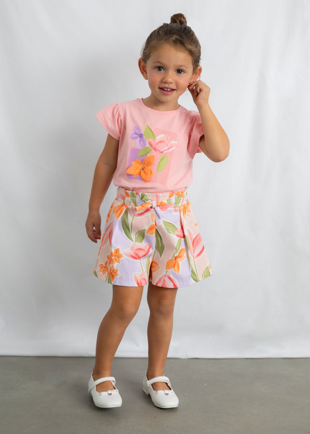 Mayoral Pink Flower T-Shirt | Casa Childrenswear