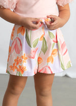 Mayoral Pink Flower Print Skort | Casa Childrenswear