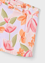 Mayoral Pink Flower Print Skort | Casa Childrenswear