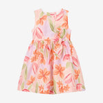 Pink Flower Printed Dress