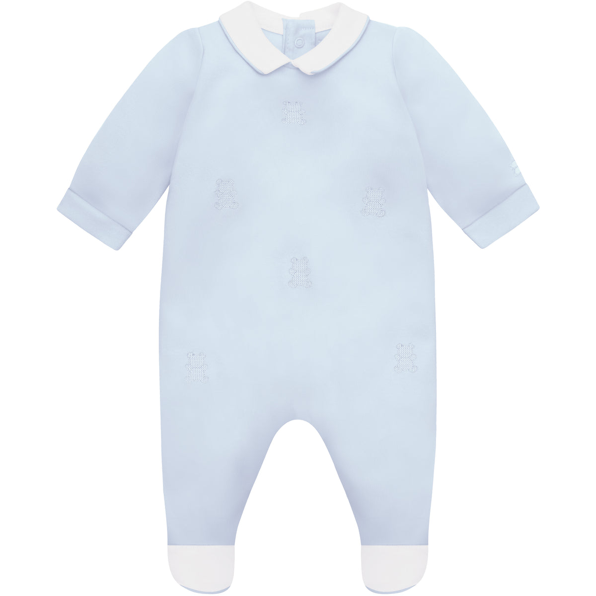 Emile et Rose Lionel Pale Blue Bunny Babygrow | Casa Childrenswear