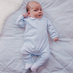 Emile et Rose Lionel Pale Blue Bunny Babygrow | Casa Childrenswear