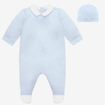 Emile et Rose Lionel Pale Blue Bunny Babygrow | Casa Childrenswear