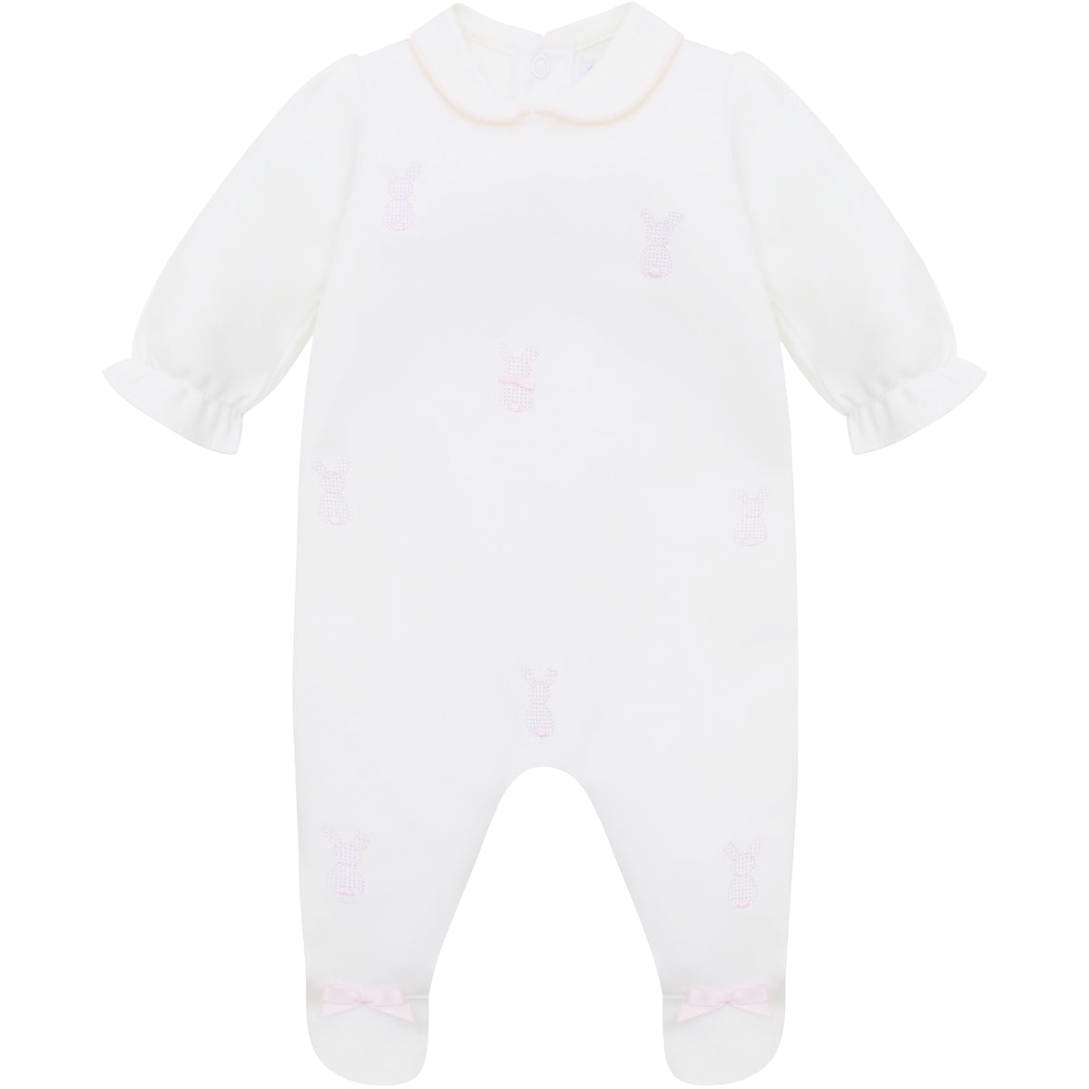 Emile et Rose Lucy Pink Bunny Babygrow | Casa Childrenswear