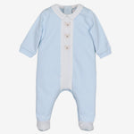 Emile et Rose Miles Blue Bear Print Babygrow | Casa Childrenswear