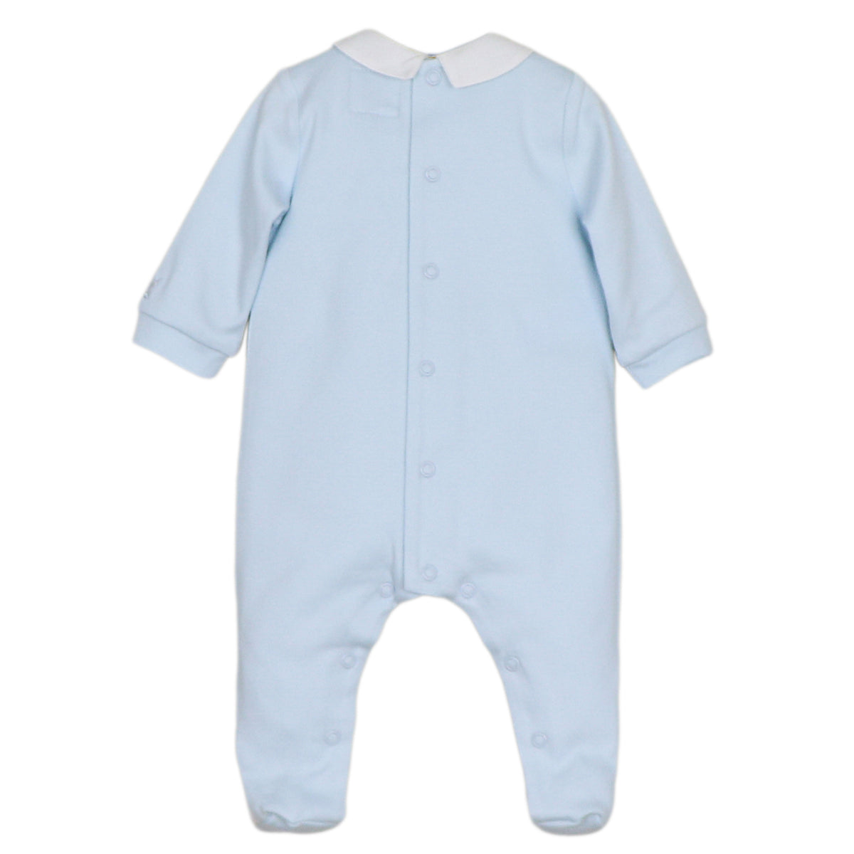 Emile et Rose Miles Blue Bear Print Babygrow | Casa Childrenswear