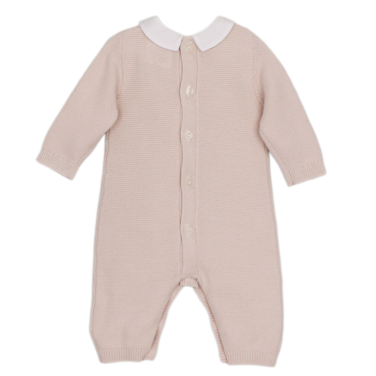 Emile et Rose Munro Beige Knitted Babygrow | Casa Childrenswear