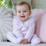 Emile et Rose Mabel Pink Tulle Collar Babygrow | Casa Childrenswear