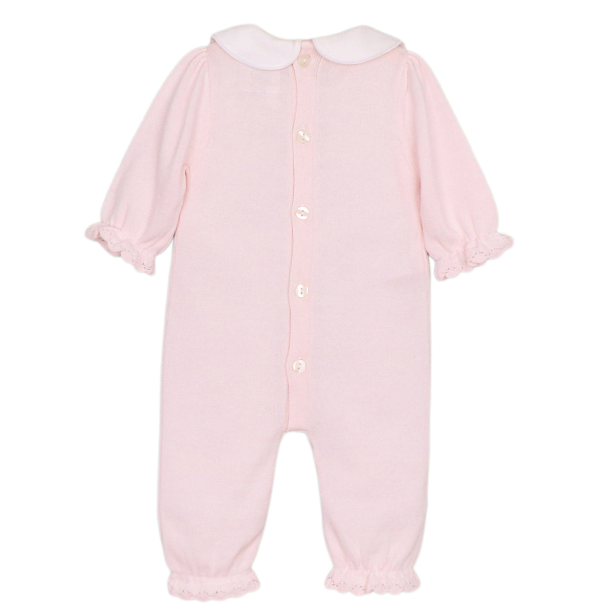 Emile et Rose Marnie Pink Knitted Babygrow | Casa Childrenswear