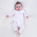 Emile et Rose Marnie Pink Knitted Babygrow | Casa Childrenswear