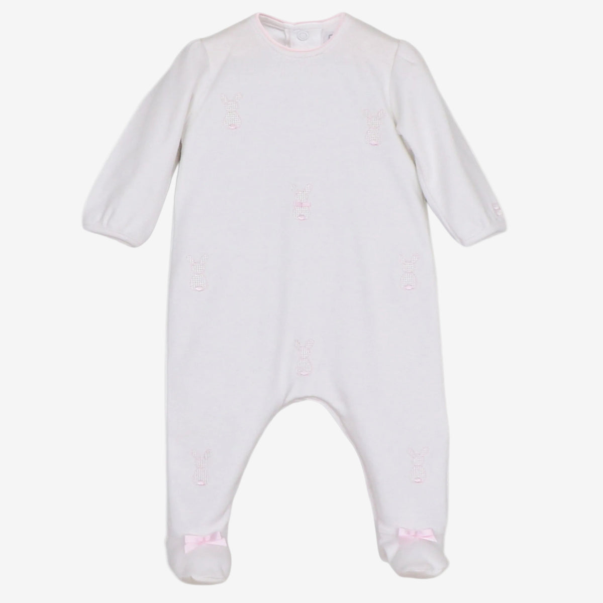 Emile et Rose Monique Pink Bunny Print Babygrow | Casa Childrenswear