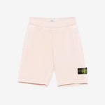 Stone Island Pink Logo Sweat Shorts | Casa Childrenswear