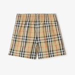 Burberry Boys Beige Check Swim Shorts | Casa Childrenswear