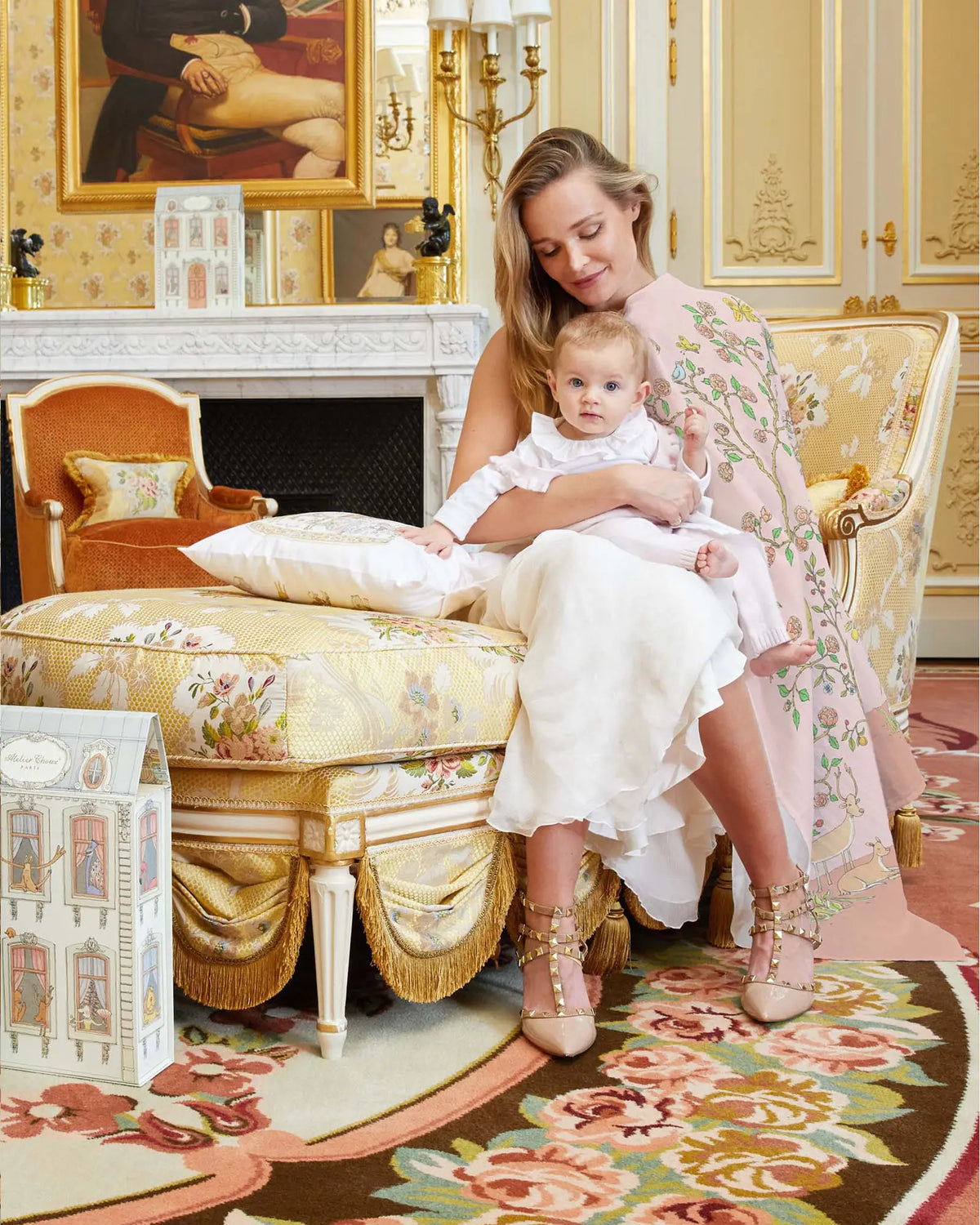 Atelier Choux Blanket Carré - In Bloom Pink | Casa Childrenswear