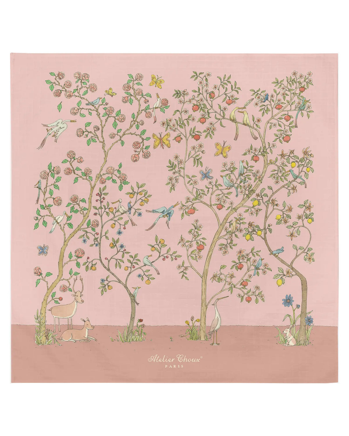 Atelier Choux Blanket Carré - In Bloom Pink | Casa Childrenswear