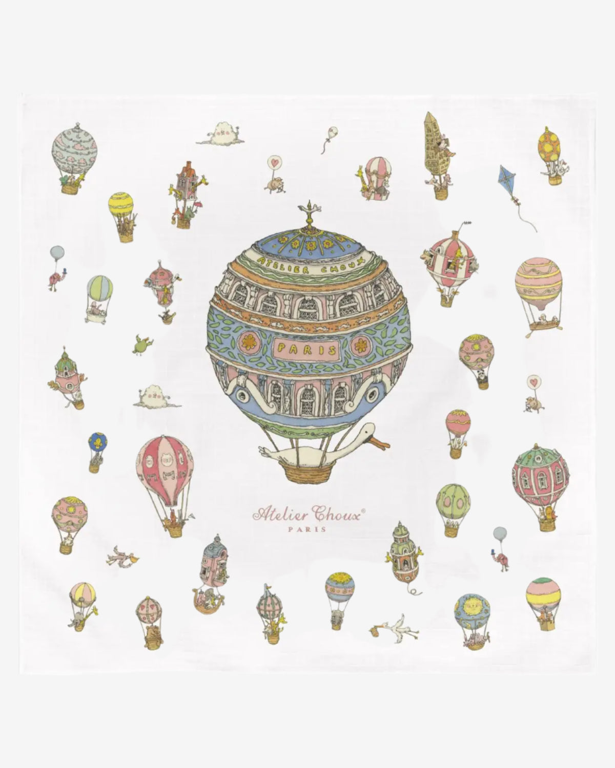 Atelier Choux Blanket Carré - Hot Air Balloons | Casa Childrenswear
