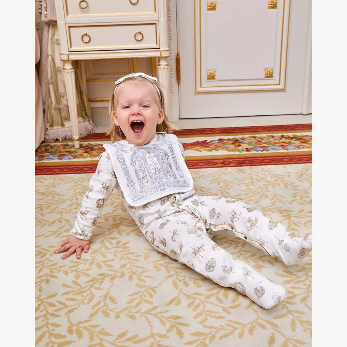 Atelier Choux Classic Playsuit - Carousel | Casa Childrenswear