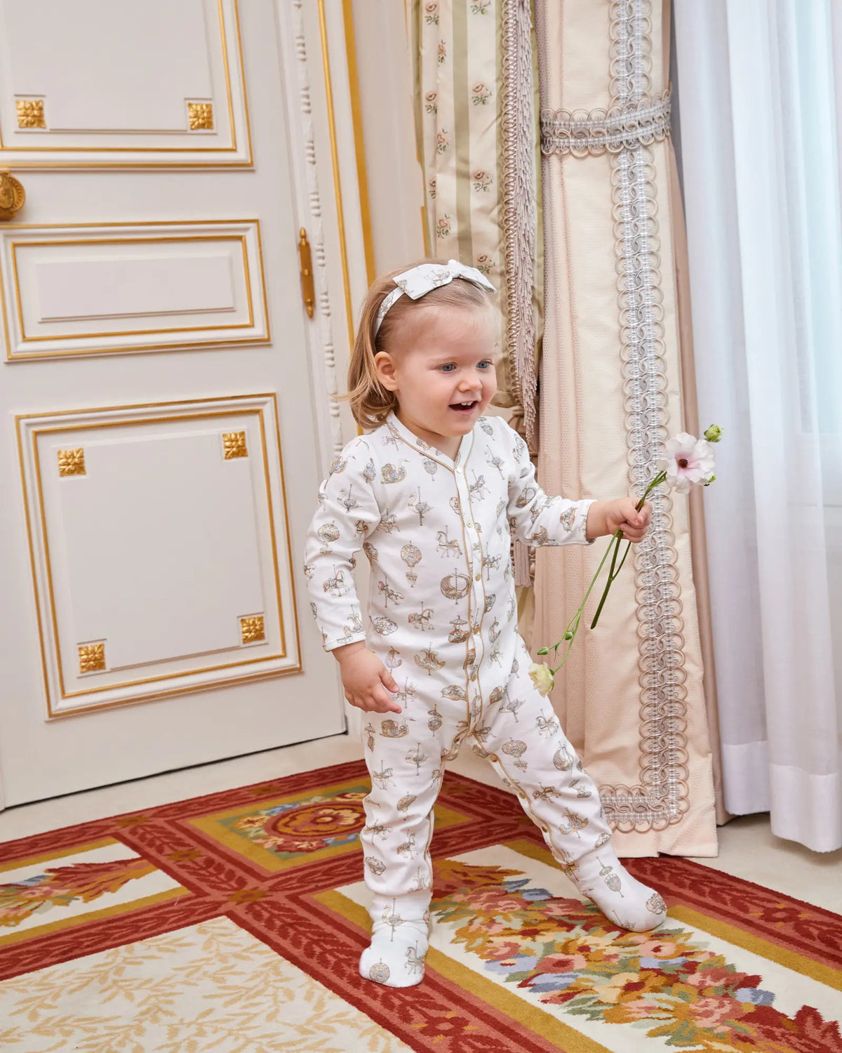 Atelier Choux Classic Playsuit - Carousel | Casa Childrenswear