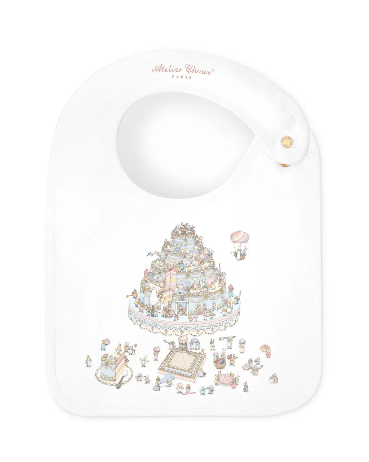 Atelier Choux Satin Bib - Le Gateau | Casa Childrenswear