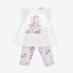 Monnalisa Girls Fairy Print Legging Set | Casa Childrenswear