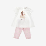 Monnalisa Girls Fairy Print Legging Set | Casa Childrenswear