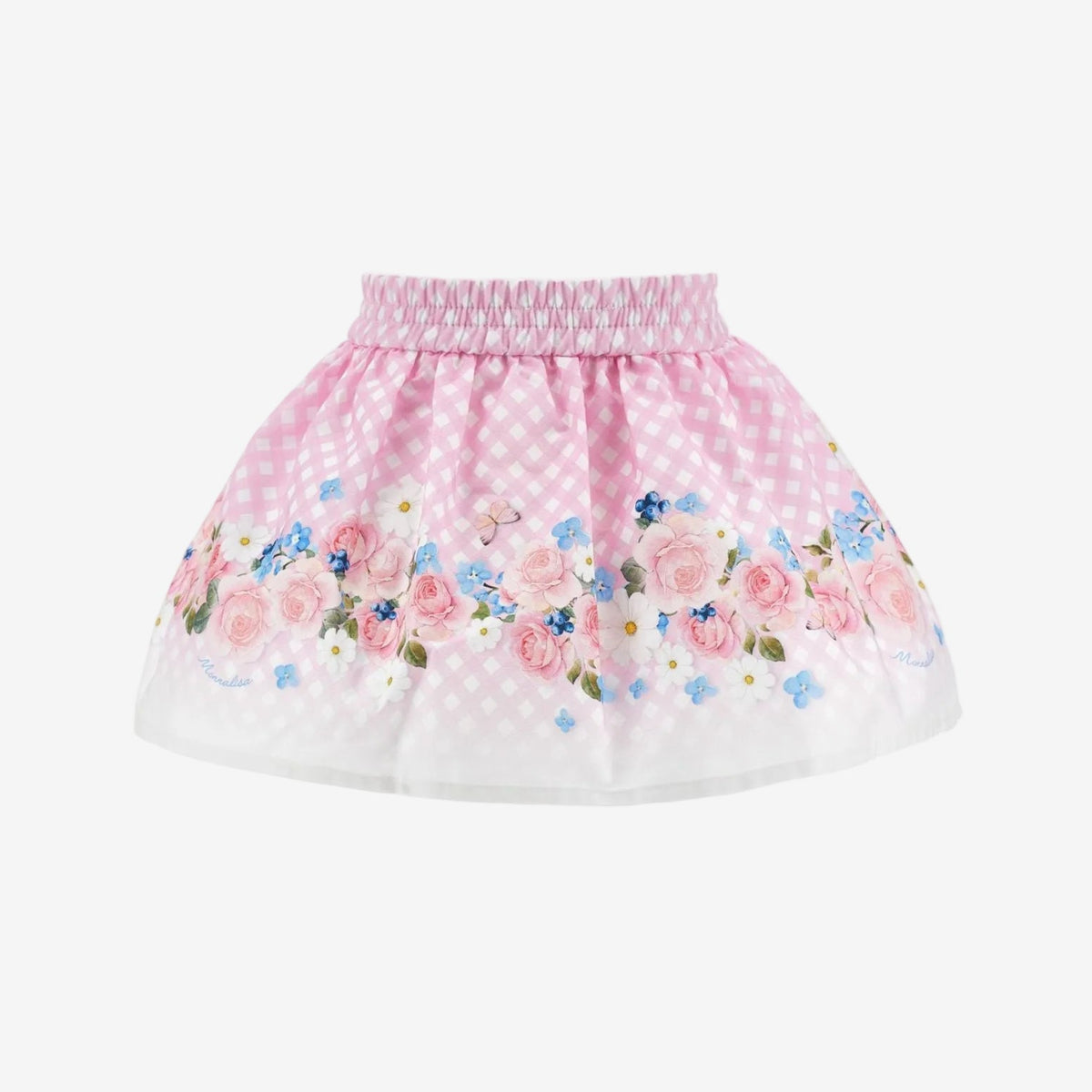 Monnalisa Girls Flower Print Skirt | Casa Childrenswear