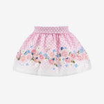 Monnalisa Girls Flower Print Skirt | Casa Childrenswear