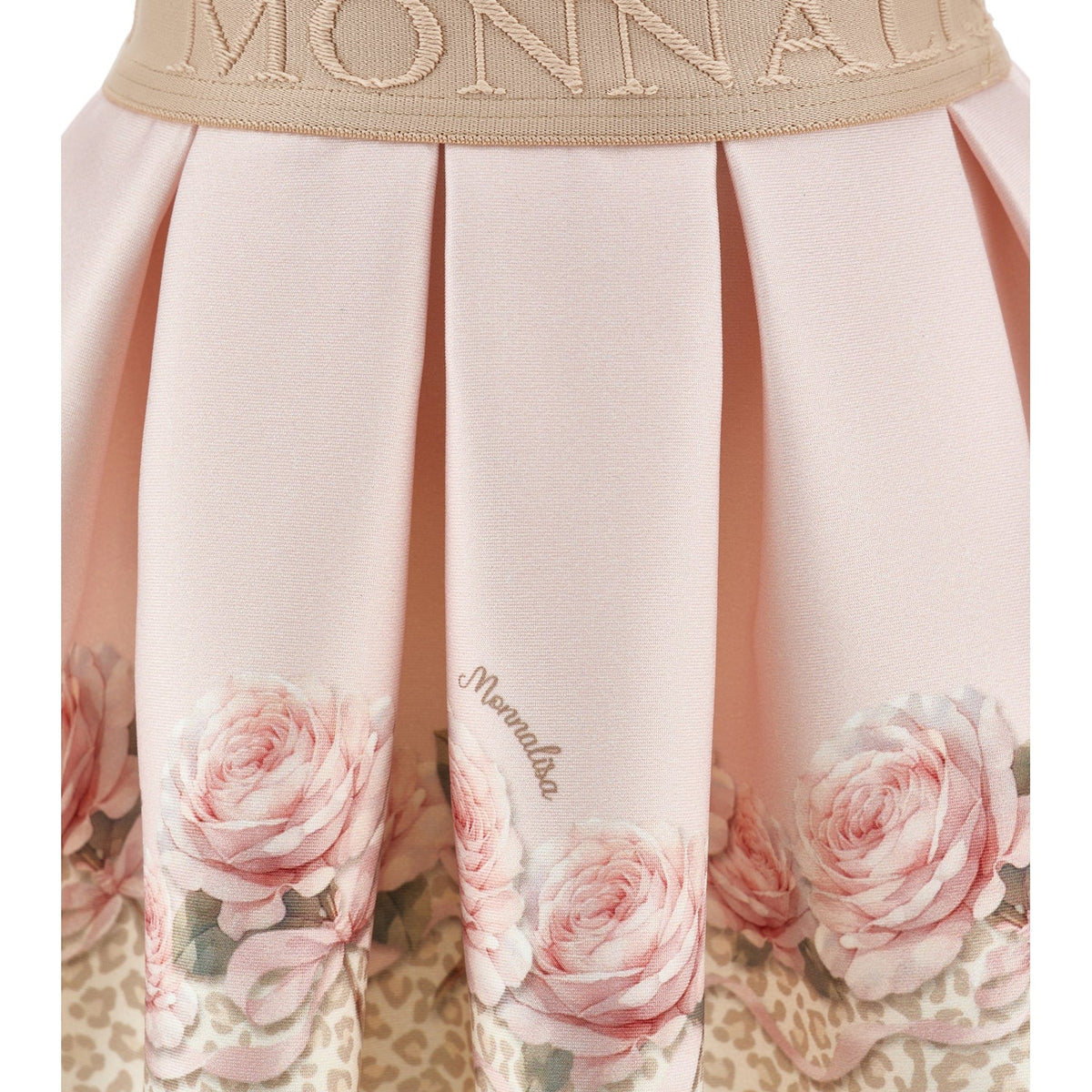 Monnalisa Girls Pink Neoprene Skirt | Casa Childrenswear