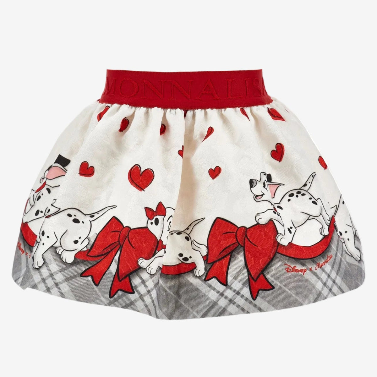 Monnalisa Girls Red & White Dalmation Skirt | Casa Childrenswear
