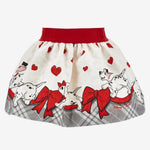 Monnalisa Girls Red & White Dalmation Skirt | Casa Childrenswear