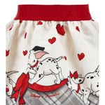 Monnalisa Girls Red & White Dalmation Skirt | Casa Childrenswear