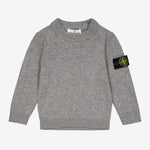 Stone Island Boys Dark Grey Compass Crew Neck | Casa Childrenswear
