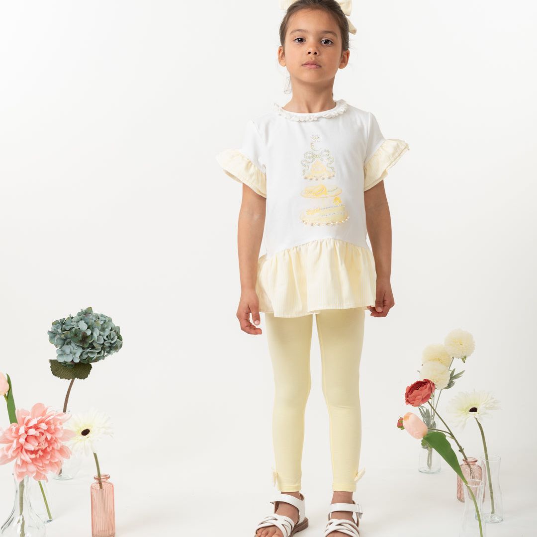 Caramelo Lemon English Summer Legging Set | Casa Childrenswear