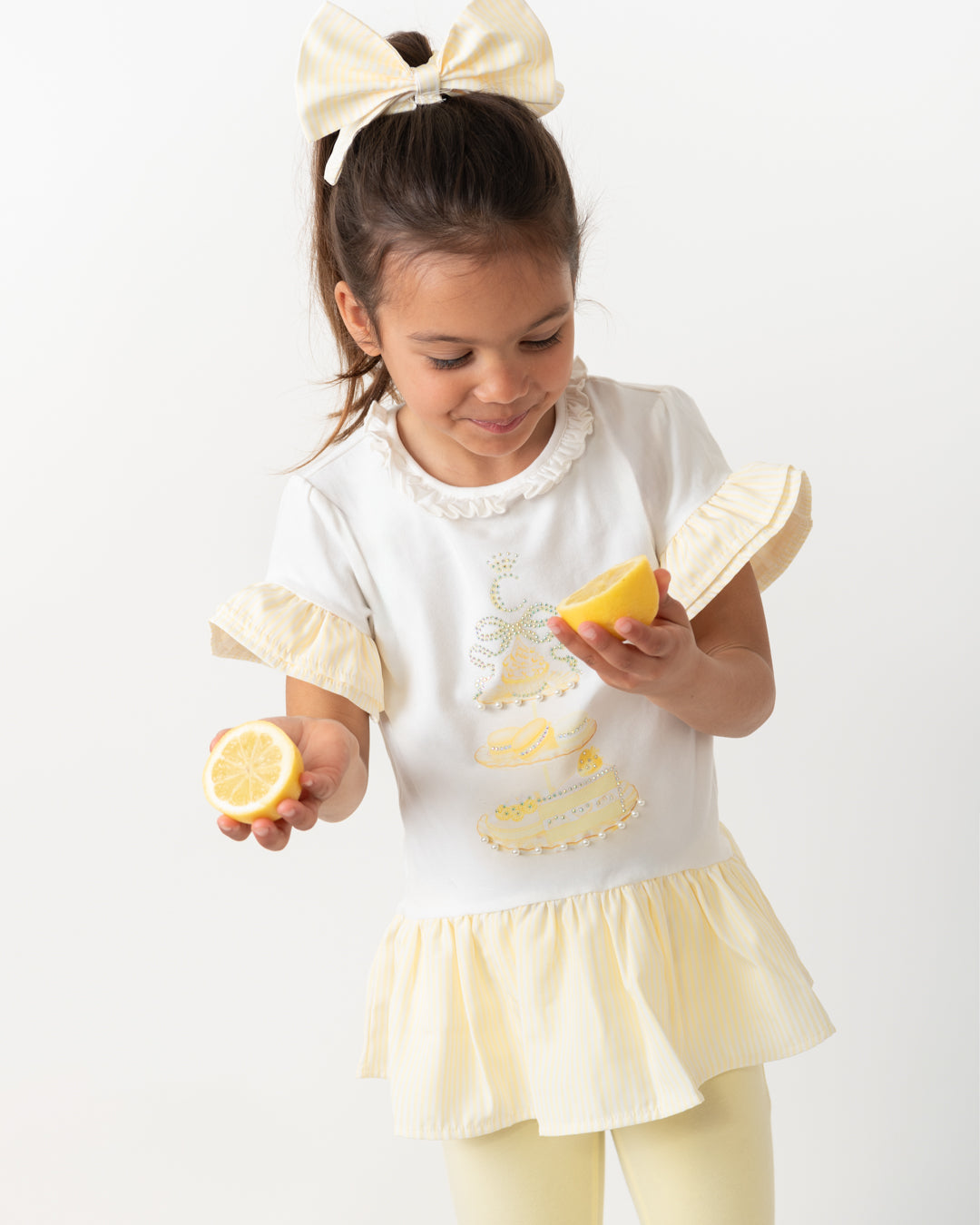 Caramelo Lemon English Summer Legging Set | Casa Childrenswear