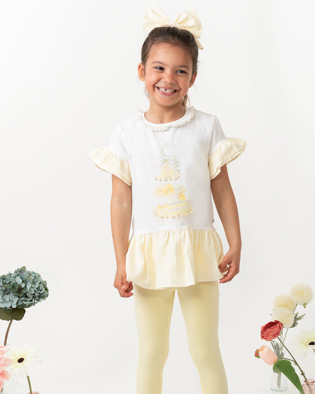 Caramelo Lemon English Summer Legging Set | Casa Childrenswear