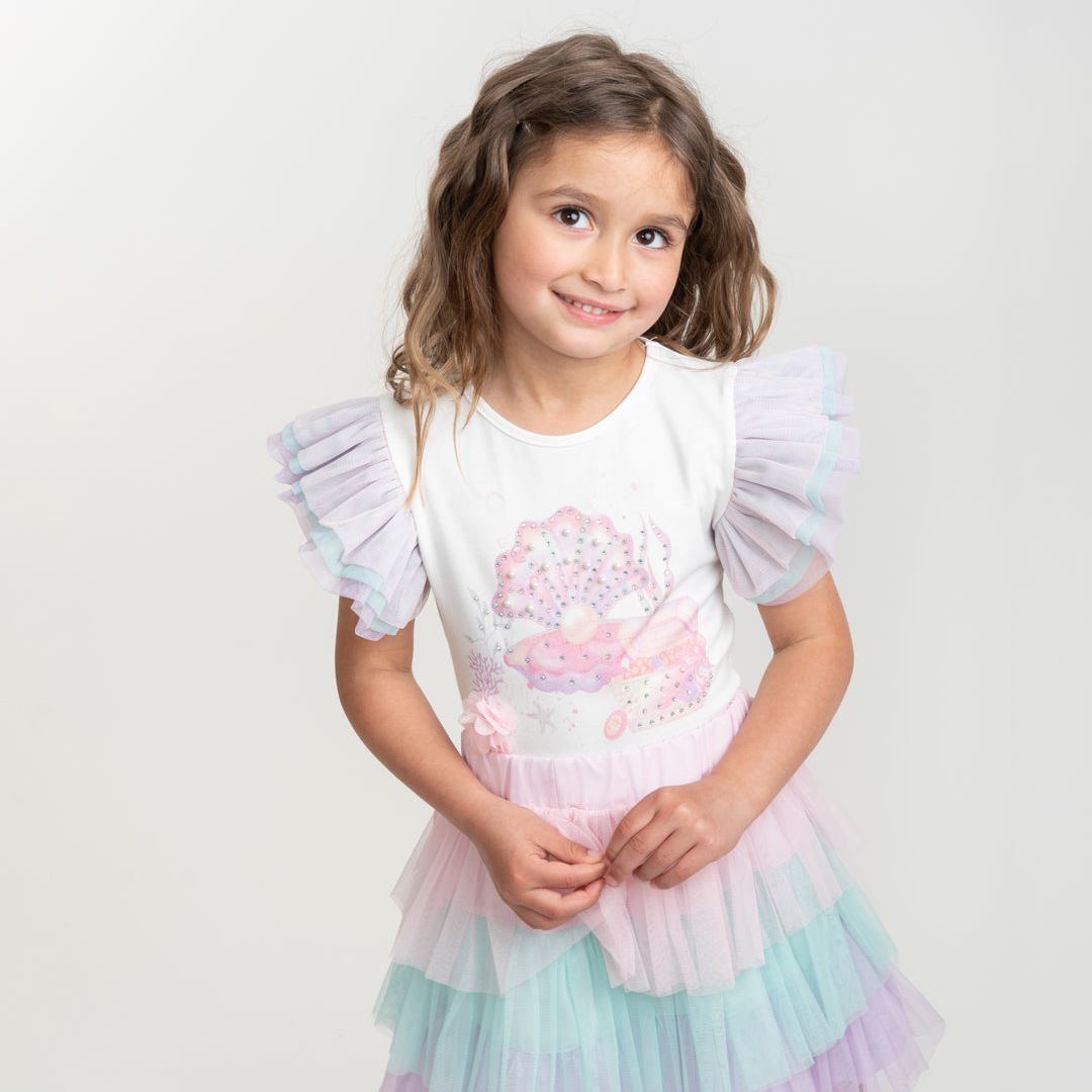 Caramelo Rainbow Deep Sea Dreams Skirt Set | Casa Childrenswear
