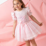 Caramelo Pink Luxe Life Skirt Set | Casa Childrenswear