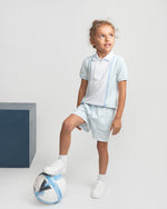 Caramelo Sky Zip Polo Short Set | Casa Childrenswear