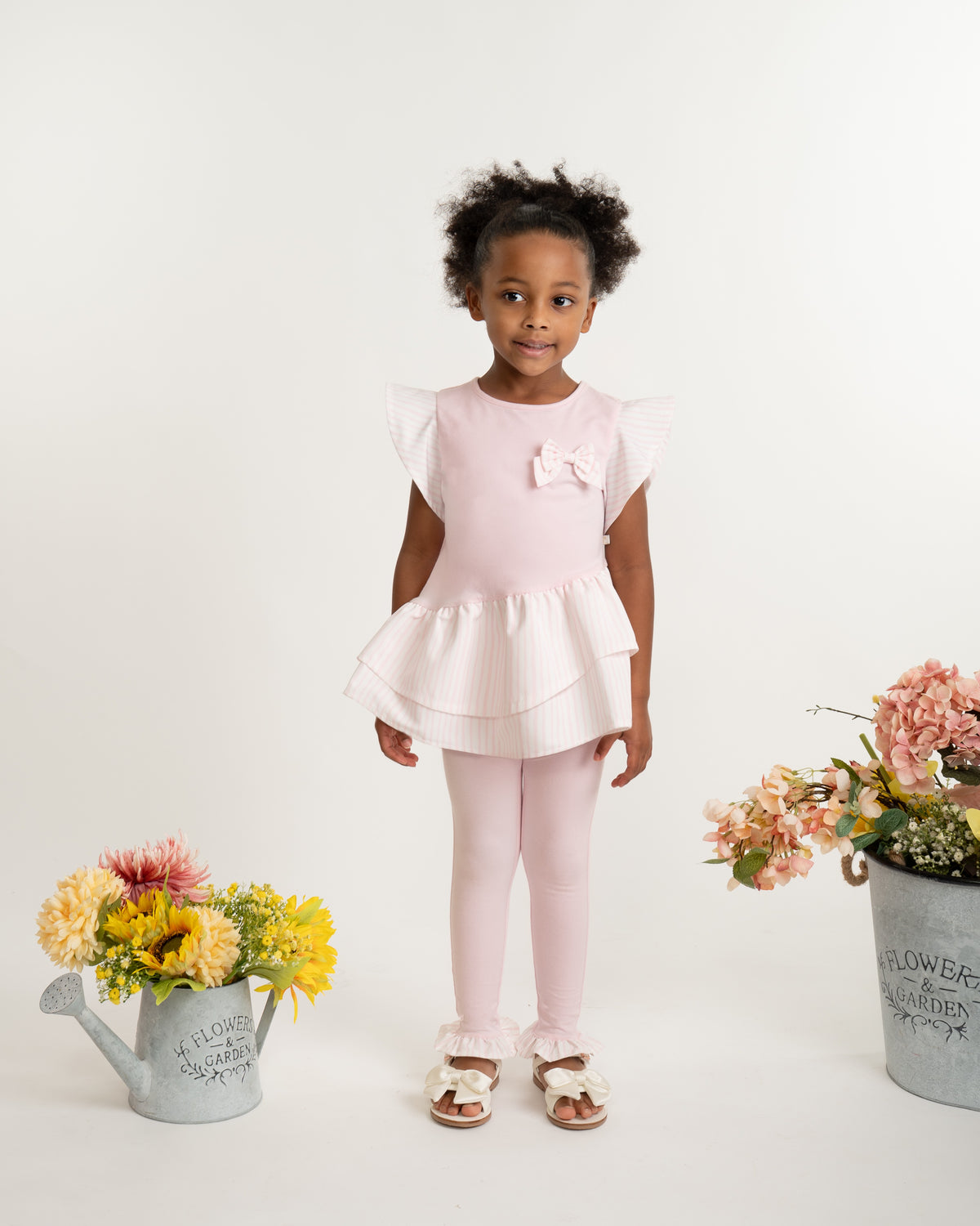 Caramelo Girls Jersey Pink Legging Set | Casa Childrenswear