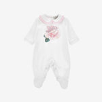 Monnalisa Baby Girls Rose Print Babygrow | Casa Childrenswear