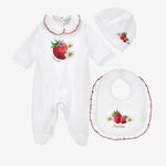 Monnalisa Baby Girls Strawberry Print 3 Piece Set | Casa Childrenswear