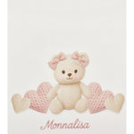 Monnalisa Baby Girls Teddy Blanket - folded view