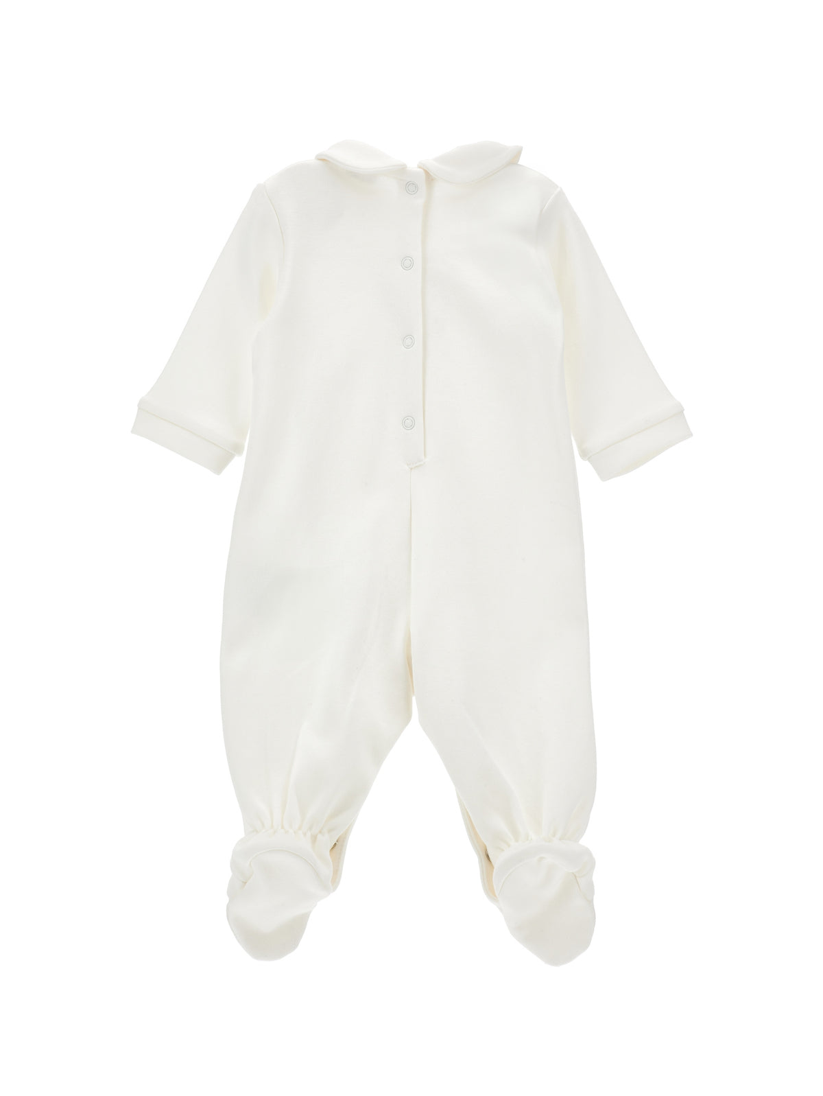 Baby Girls White Teddy Babygrow