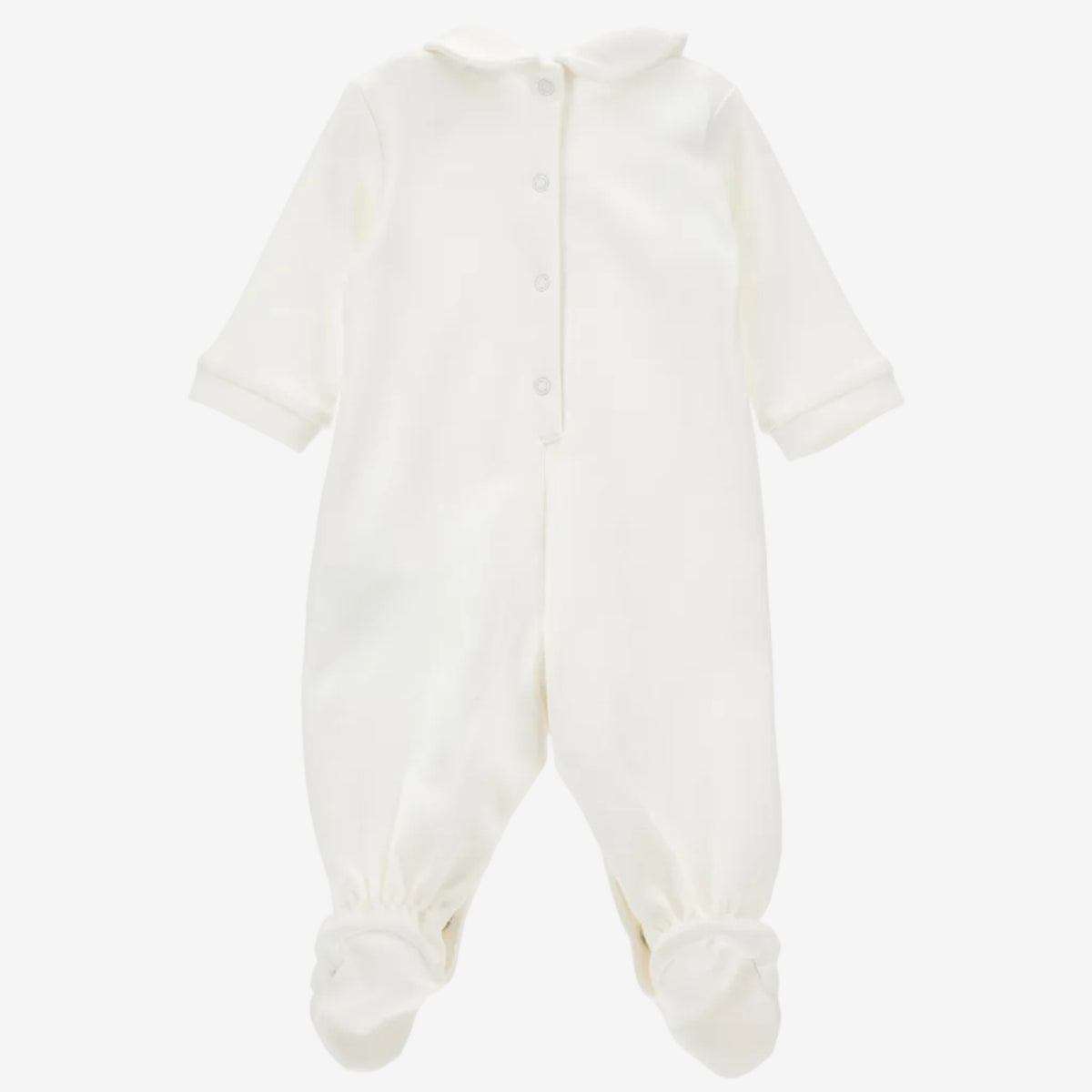 Monnalisa Baby Girls White Teddy Babygrow | Casa Childrenswear