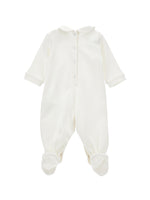 Baby Girls White Teddy Babygrow