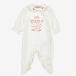 Monnalisa Baby Girls White Carousel Babygrow | Casa Childrenswear